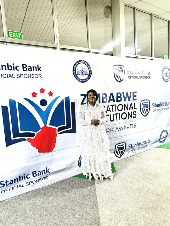 At the Zimbabwe Educational Institutions awards event.