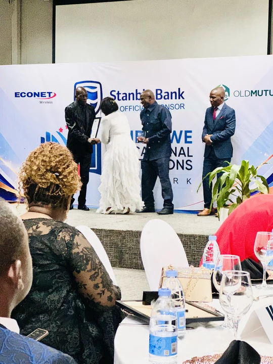 A moment from the awards ceremony.